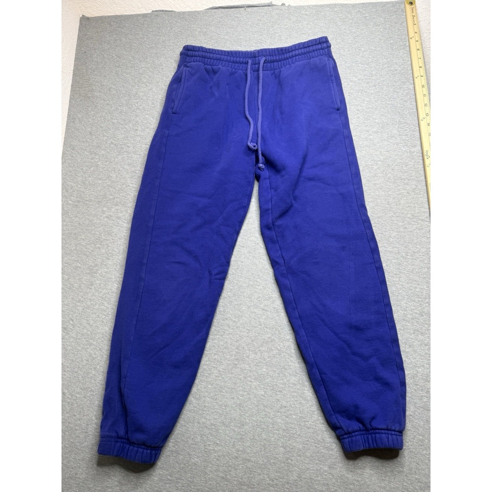 TNA Pants Womens S Purple Joggers Cozy AF Fleece Sweatpants Comfort Lounge